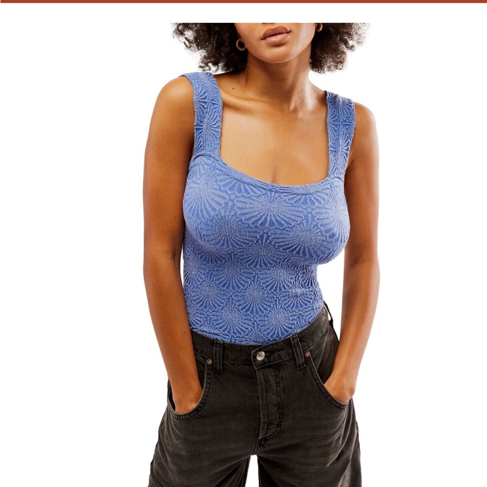 Love Letter Cami Free People Large Amparo Blue